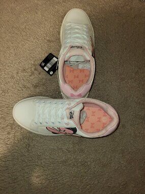 Ladies Minnie Mouse Sneakers Pink/White Size 9 New Unused